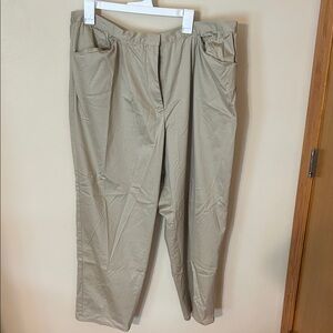 Liz Claiborne Tan Chinos Classic Straight-Leg size 20W